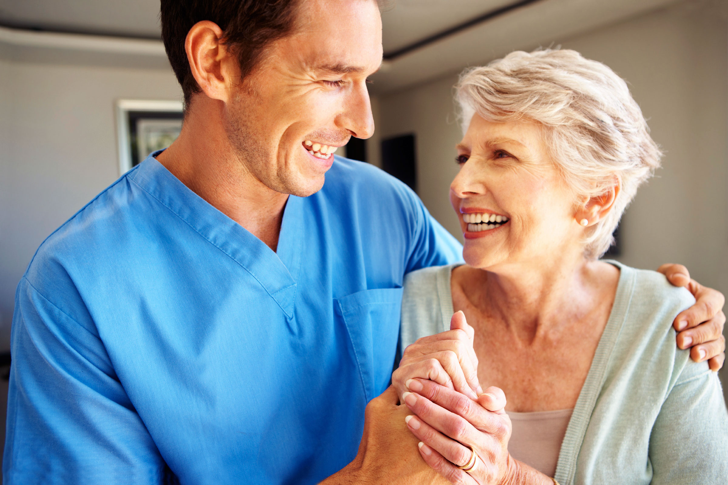 Happy Patient In Hospital